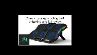 COSMIC BYTE METEOROID RGB Cooling Pad | Unboxing & Review | Temperature Test