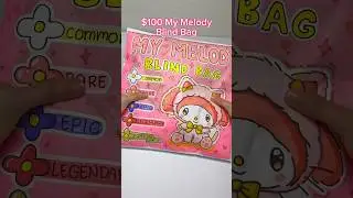 $100 My Melody Blind Bag! #papercraft #diy #blindbag #unboxing #sanrio #asmr #paperplay #craft