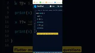 Flutter Most Asked Interview Question Pt 1 😎 #shorts #flutter #dart #developer #interview