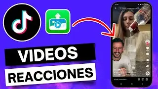 Como Hacer VIDEOS REACCIONES en TikTok 2024 🍏📱