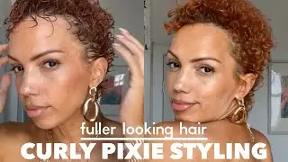 Curly Pixie 1 product wash & go