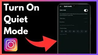 How To Enable Quiet Mode In Instagram | Simple And Easy (2024)