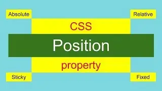 CSS position property tutorial