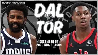 Dallas Mavericks vs Toronto Raptors Full Game Highlights | Dec 7 | 2025 NBA Season