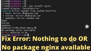 No package nginx available