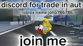 join discord for trade or items aut #roblox #jjba #discord