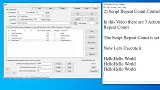 Action Repeat Count and Script Repeat Count for Auto Mouse Click by MurGee com