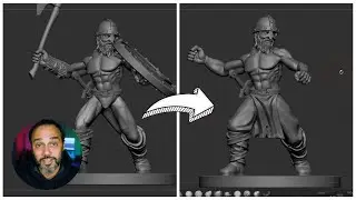 Sculpt Pants & Loin Cloth For A Viking Miniature Using ZBrush (Step-by-step tutorial)