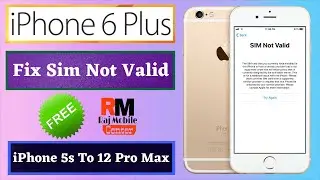 Free | Fix Sim Not Valid | Factory Unlock | Iphone 6 Plus | iPhone 5s To 12 Pro Max Support