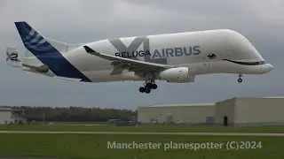 Beluga Airbus A330-743L XL 2 F-GXLH On Flights BGA114H + BGA143H At Chester Airport On 24/10/24