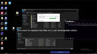 (NEW-WORKING) HOW TO DOWNGRADE YOUR ROBLOX TO USE SOLARA "Version MISMATCH" Exploits 2024 tut