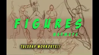 DRAW JUICE Tuesday Workouts | Pre-recorded Livestream figure drawing session!