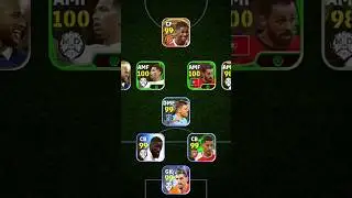 Best squad | 4-1-4-1 formation | eFootball 24 mobile | #shorts #pes #pes2021 #efootball