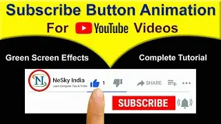How To Make Subscribe and Bell icon intro Animation For YouTube Videos | Animated Subscribe Button 🔥