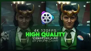 4K 60 FPS Smooth High Quality Tutorial on VideoProc Converter + AE | Moonie |