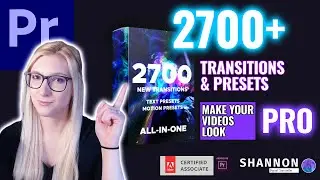 Make Your Videos Look PRO with 2700+ Transitions & Presets for Adobe PremierePro - Easy Drag & Drop