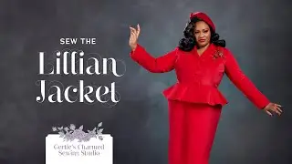 Lillian Jacket Sewing Tutorial from Gertie's Charmed Sewing Studio, Vintage Inspired Peplum Jacket