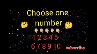 Choose one number 1-10 🤔|| Aap kasa ho🤔 || Ek number choose karo 