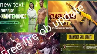 Freefire ob update |new centre  | new gunskin |clash suuad season 8 reward |freefire 4th anniversary