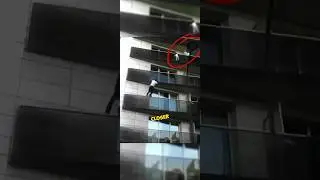 Man saves child that was hanging on the balcony