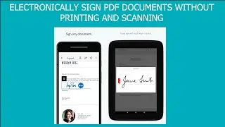 Electronically Sign PDF Documents Without Printing And Scanning