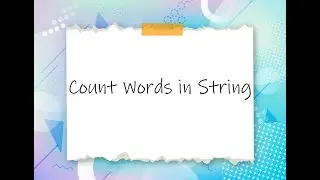 C Programs || String || Count Words in String