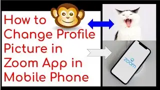 How to Change Profile Picture in Zoom in Mobile Phone - Change Profile Picture in Zoom in Mobile