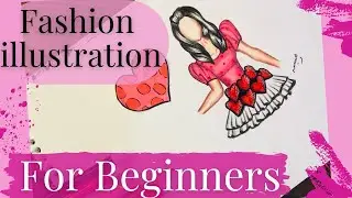 Fashion illustration For Beginners 👚| Fashion illustration