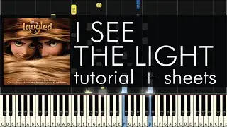 Tangled - I See the Light - Piano Tutorial - Piano Cover - Sheet Music