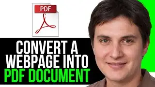 How to Convert a Webpage into PDF Document