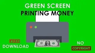 Green Screen PRINTING MONEY I NO COPYRIGHT I NO TEXT I Free Download #greenscreen