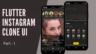 Instagram UI - Part 1 - Overlapping CircleAvatars - Dark Mode - Flutter Speed Code