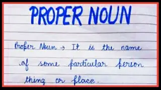 What is proper noun in english | Definition of proper noun in english