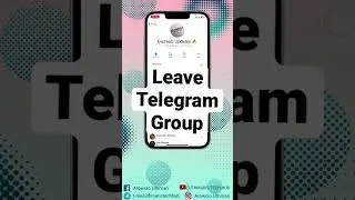 How to Leave a Group on Telegram #telegram #groupleaving #socialmedia #howto #howto