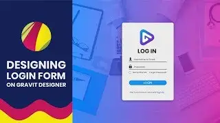 Designing Login Form with Gravit Designer - UI Design Tutorial