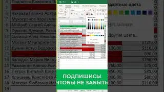 ❤Как правильно выделять ячейки в таблице Excel ❤ Как отмечать ячейки в эксель #excel #shorts #эксель