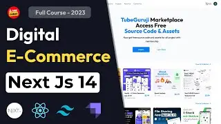 Build Full Stack Digital E-Commerce Next.js 14 App: React Js, Strapi, Tailwind Css, REST API, Email