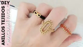 DIY COMO HACER ANILLOS TEJIDOS EN MACRAMÉ | ANILLOS DE HILO | MACRAME RINGS