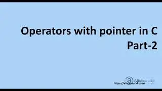 Arithmetic operation on pointer part-2