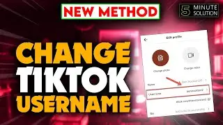 How to change tiktok username 2024