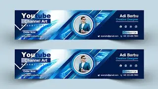 YouTube Channel Art Design Tutorial from A to Z