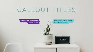 Callout Titles Motion Graphics Templates