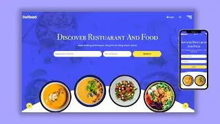 Responsive Restaurant Website design Using HTML CSS Bootstrap & JavaScript | Food Website Design