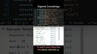 Interview Challenge # 83 || How to make collapsible console logs 