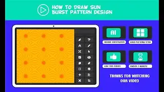 How to draw a sun burst pattern design in illustrator