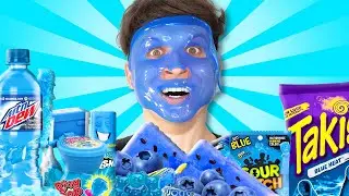 BLUE FOODS vs Face Mask CHALLENGE!