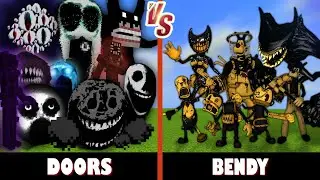 DOORS vs. Bendy and the Ink Machine | Minecraft (JUMPSCARE!)