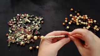 ASMR ~ Bead Sounds ~ Making Mindfulness Fidgets ~ No Talking