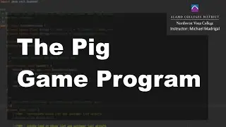 Java 2 Online, The Pig Game Program