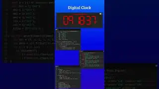 Digital Clock | #programming #tutorials #webdesign #software #scratch #css #coder #html #coding